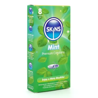 Skins Mint Condoms 8-pack