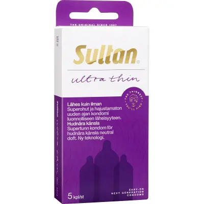 Sultan Ultra Thin: Kondomer, 5-pack
