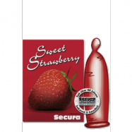 Sweet Strawberry 10-pack, Secura Kondomer