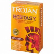 Trojan Ecstasy Ultra räfflade kondomer 10 st