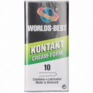 Worlds-Best Kontakt Cream-Form kondomer 10 st   - Klar - L