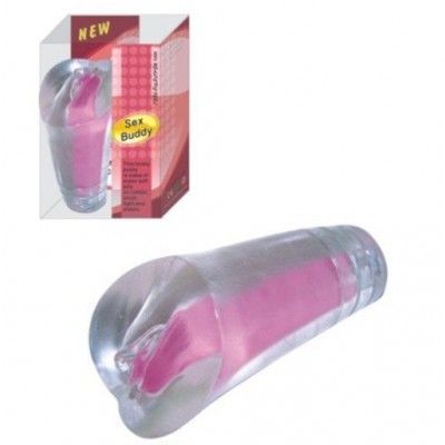 Real Vaginal Masturbator - Klar genomskinlig Jelly fitta