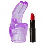 Easytoys Big Fingers Wand Attachment - Purple