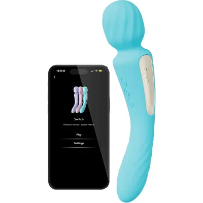 LELO: Switch, Double-Ended Wand Vibrator, turkos