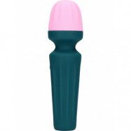 Loveline: Mini Wand Vibrator, grön/rosa