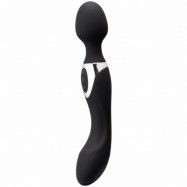 Sinful Curvy Double Pleasure Uppladdningsbar Magic Wand Vibrator - Black