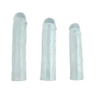 Alex Penis Sleeve -  Clear - Pack of 3