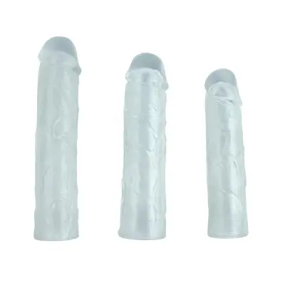 Alex Penis Sleeve -  Clear - Pack of 3