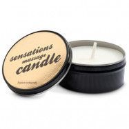 Bonbons Sensations Massage Candle Massageljus - Vit