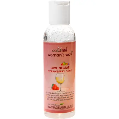 Catchlife: Massage & Glid, Jordgubbar/Vin, 75 ml