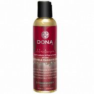 Dona Kissable Massageolja med Smak 110 ml - Clear