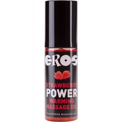 Eros Strawberry: Power Warming Massage Oil, 100 ml