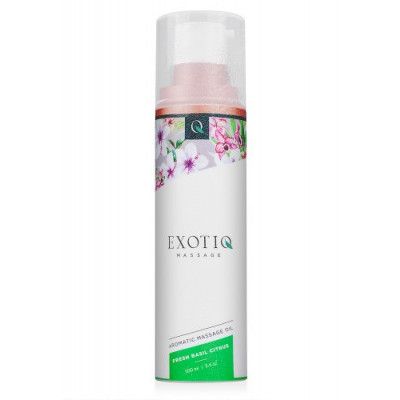 Exotiq Aromatic Massage Oil, Fresh Basil Citrus
