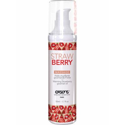 Exsens: Warming Massage Oil, Strawberry, 50 ml