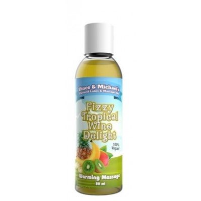 Fizzy Tropical Wine Delight Värmande massageolja 50 ml