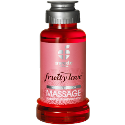 Fruity Love massageolja Mousserande Jordgubbsvin, Swede Massageolja