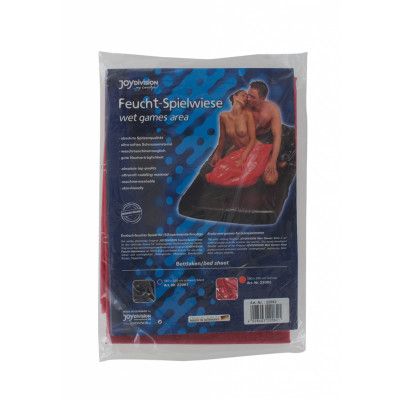 Joydivision Vinyl Bedsheet Red 180 x 260 cm