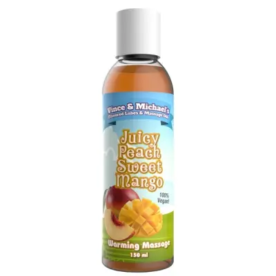 Juicy Peach Sweet Mango Värmande massageolja 150 ml