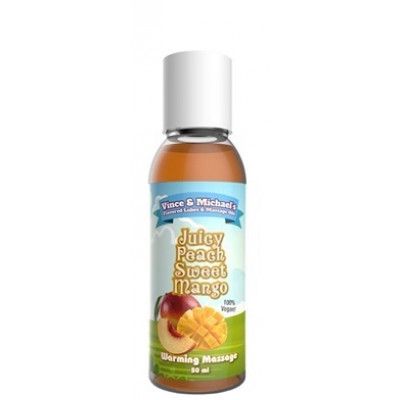 Juicy Peach Sweet Mango Värmande massageolja 50 ml