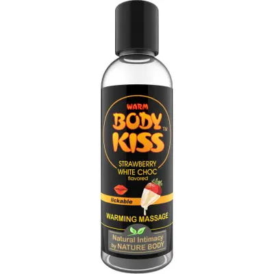 Nature Body: Warm Body Kiss, Strawberry White Choc, 100 ml