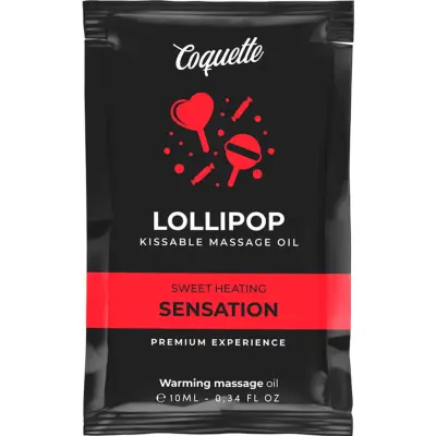 Premium Experience Heating Sensation - Lollipop Kissable Massageolja med värmeeffekt 10 ml - Pocket