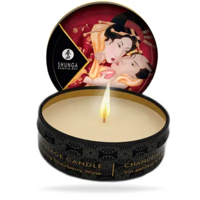 Shunga Candle Romance - Sparkling Strawberry Wine