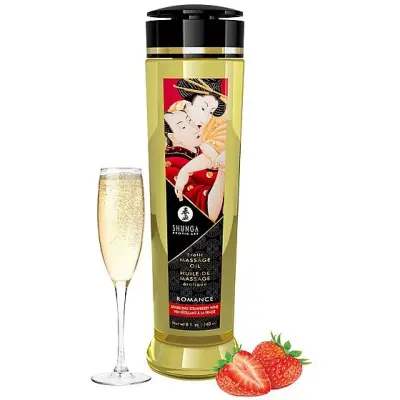 Shunga Erotisk Massageolja 240 ml Vanilj