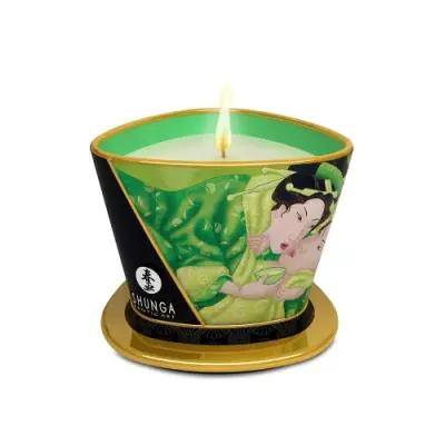 Shunga Massageljus, Green tea - 170 ml