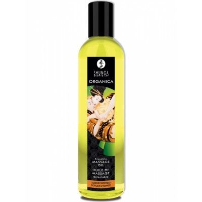 Shunga: Organica, Kissable Massage Oil, Almond Sweetness, 240 ml