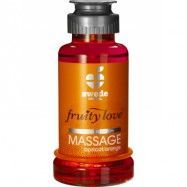 Swede Fruity Love: Värmande Massageolja Aprikos/Apelsin, 100 ml