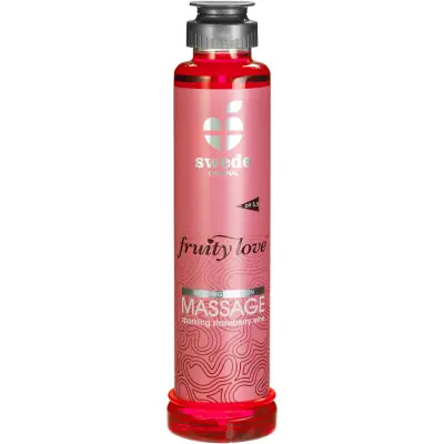 Swede Fruity Love: Värmande Massageolja Jordgubb, 200 ml
