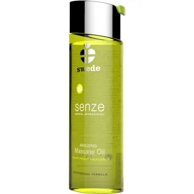 Swede: Senze Arousing Massage Oil, Lemon Pepper Eucalyptus, 75 ml