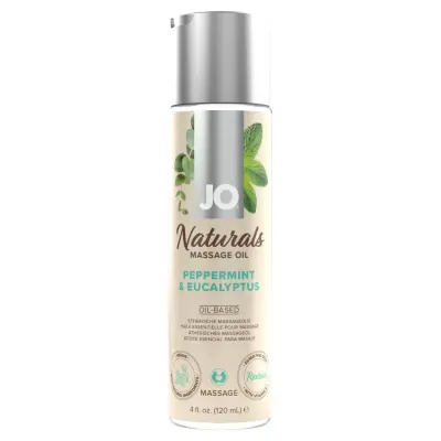 System JO - Naturals Massage Oil - Peppermint And Eucalyptus - 120 ml