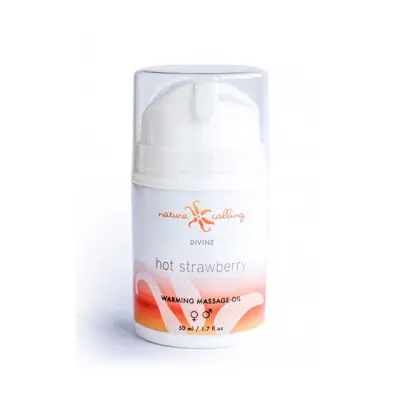 Värmande Massageolja Hot Strawberry 50 ml