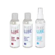 Water-Based Lubricant + Antibacterial Toy Cleaner + Warming Massage Oil 3 x 150 ml