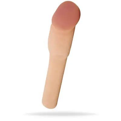 Cyberskin Vibrating 4' Penis Extension (Välj:: Brun)
