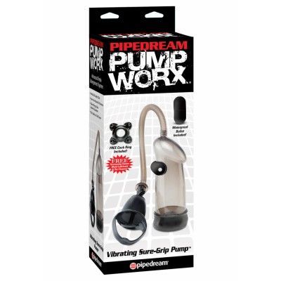Pump Worx VIBRATING SURE GRIP PUMP - PENISPUMP