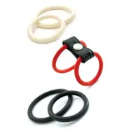 6-pack Nitrile Rings - Röd Vit Svart