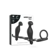 Addicted Toys Anal Plug With Black Silicone Ring 12 Cm