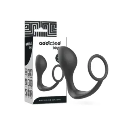 Addicted Toys Anal Plug With Black Silicone Ring
