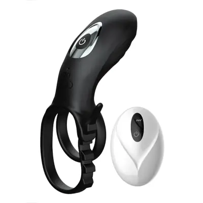 Adjustable Double Penis Ring With Remote