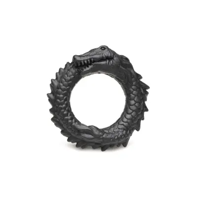 Creature Cocks Black Caiman Silicone Penisring