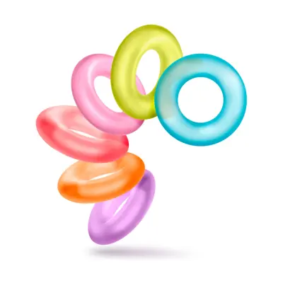 Blush: King of the Ring, Cock Ring, 6-pack