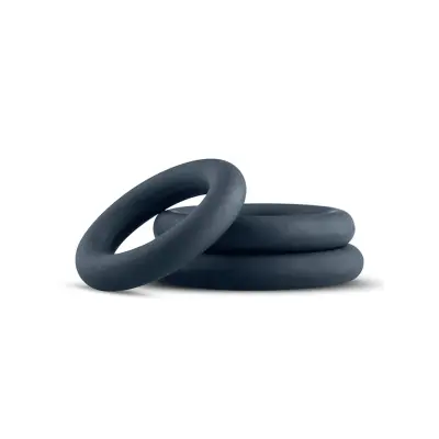 Boners 3-Piece Cock Ring Set Grey