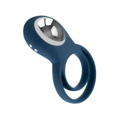 Boners Cock Ring med Vibrationer Blue