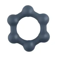 Boners: Hexagon Cock Ring with Steel Balls