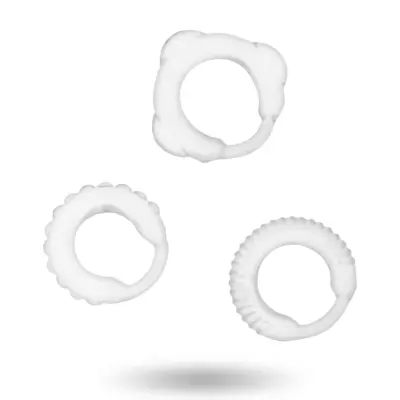 C-Ring Set - Ergonomiska Penisringar - Transparent