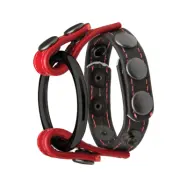 COCK &amp; BALL MASTER`S RINGS BLACK