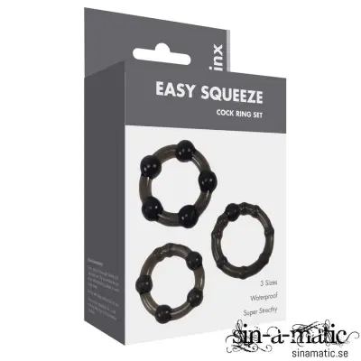 Easy Squeeze Cock Ring Set