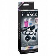 FCR - PARTY PACK BLACK - Set med penisringar